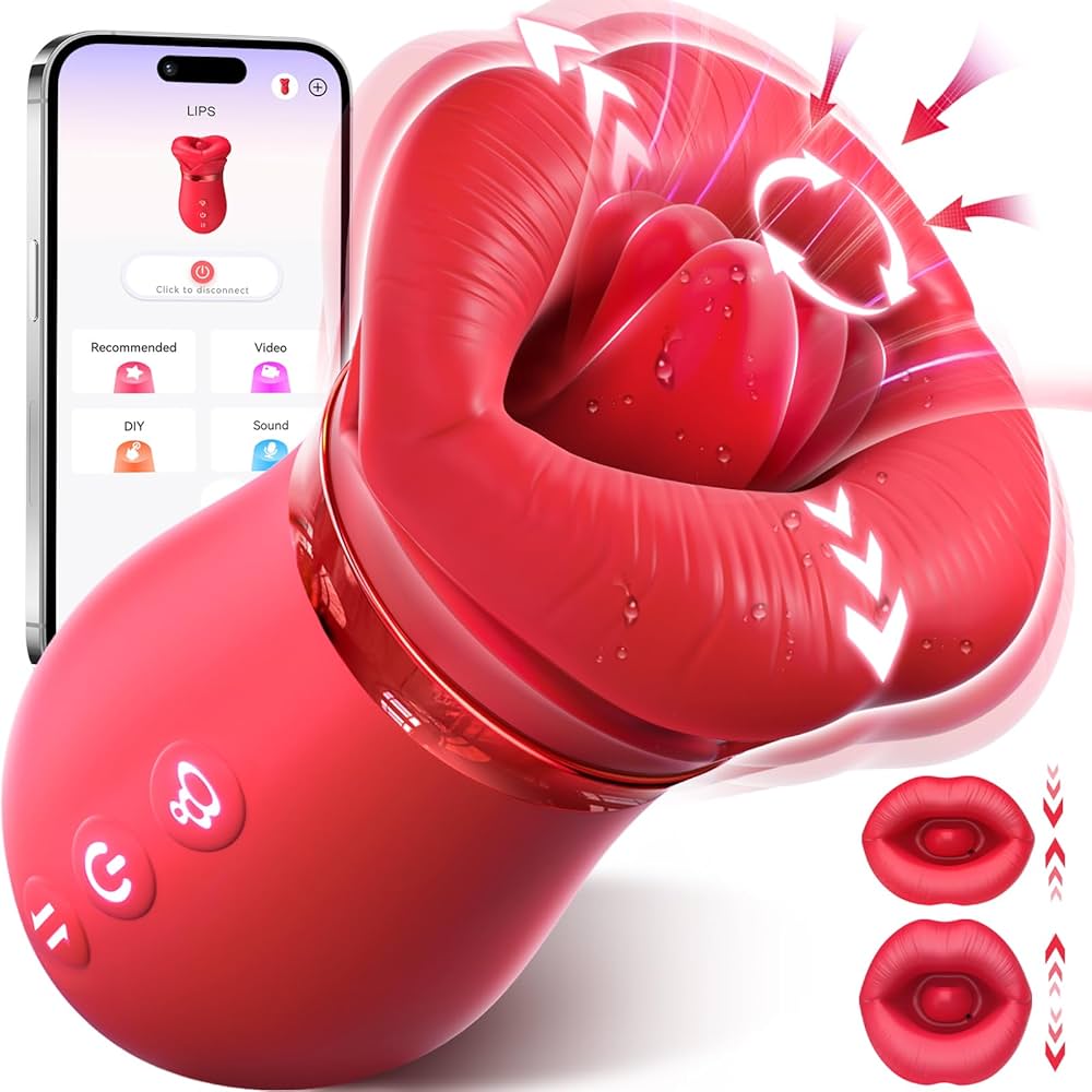 App-Control vibrator effectief ontwerp, lik vibrator en tong vibrator voor optimale stimulatie en gebruiksgemak