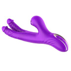 Luxe 3-in-1 Rabbit Vibrator - G-Spot, Clitoris & A-Spot Stimulatie - Ergonomisch & Waterproof - Paars.